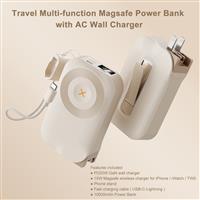 新品六合一充電寶10000毫安AC插頭充電寶